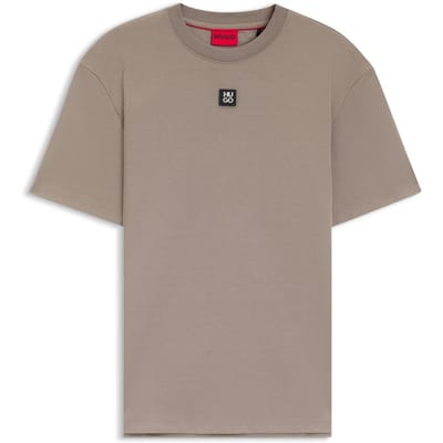 Hugo Heren Dalile Stacked T-shirt (Bruin)
