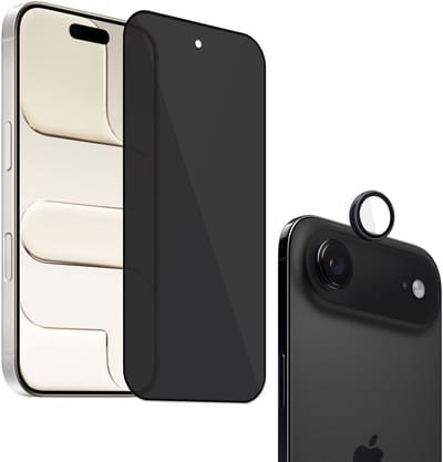 ChiGuard Privacy Screenprotector + Camera beschermglas geschikt voor iPhone 17 Air Screenprotector - Beschermglas - Camera - Privé GuardCover