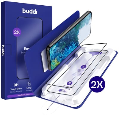 2-Pack Screenprotector Geschikt voor Samsung Galaxy S20 FE - Buddi Easy Fit Tempered Glass met Installatietray - 9H+ Gehard Glas - Case Friendly Glasplaatje - Eenvoudige montage