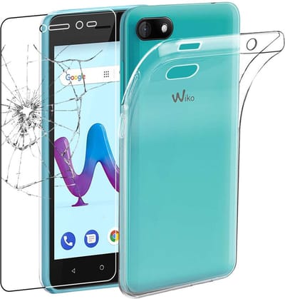 ebestStar - Hoes geschikt voor Wiko Sunny3 (Sunny 3), Back Cover, Beschermhoes anti-luchtbellen hoesje, Transparant + Gehard Glas