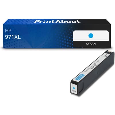 PrintAbout huismerk Inktcartridge 971XL (CN626AE) Cyaan Hoge capaciteit Geschikt voor HP