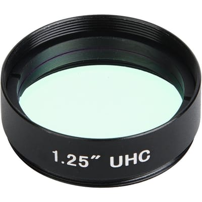 1.25 Inch 31.7mm Filter UHC Lichtvervuiling Onderdrukking Lens voor Astronomische Telescoop Monoculair black