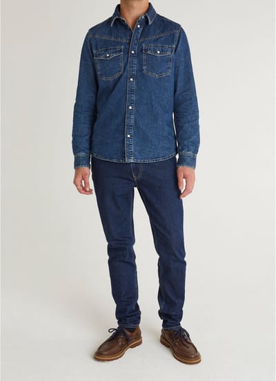 Pepe Jeans Authentiek shirt Brooks denimblauw