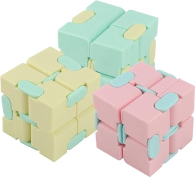 3 Stks Infinity Cube Stressbal voor Volwassenen - Kantoor Speelgoed - Ontspanning en Focus - Speelgoed voor Personeel - Huishouden Spelen .
