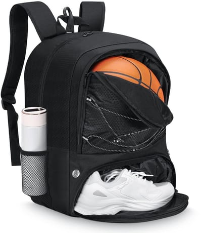 Dailygoody - Basketball Rugzak - Sporttas met Gescheiden Compartimenten - Ideaal voor Schoenen en Ballen - Voor Mannen en Vrouwen - Perfect voor