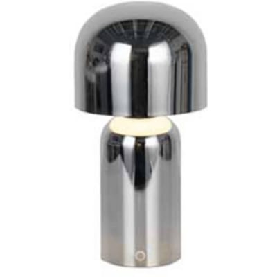 Searchlight LED tafellamp Niko, chroomkleurig, hoogte 26 cm, metaal