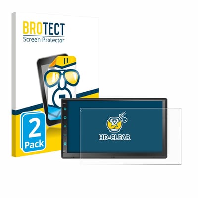 BROTECT - Screenprotector voor Atoto F7 WE F7G2B7WE 7" - Folie Beschermfolie transparant 2 Stuks