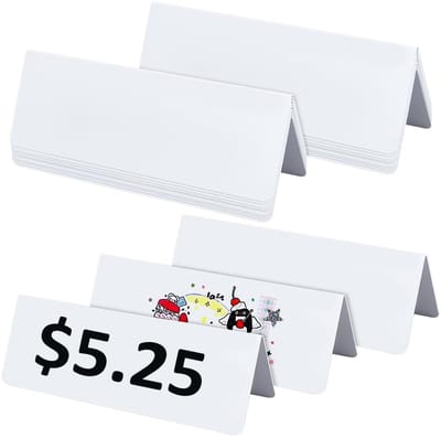 Dailygoods- Naamkaart 20 Stuks - Herbruikbare Tafelkaarten - Droog Uitwisbaar - Naamkaartjes Bruiloft - Naamkaartjes Conferentie - Ideaal voor Kantoor - Tafelkaart