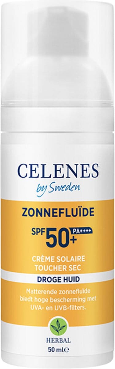 Celenes by Sweden Organic Dry Touch Zonnebrand SPF50+ - Zonnebescherming - Anti Aging - 50ml