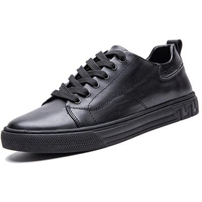 Witte Schoenen Herenschoenen Nieuwe Lage Mond Britse Wilde Zomer Ademend Zachte Zool Platte Bodem Casual Sneakers 44 zwart