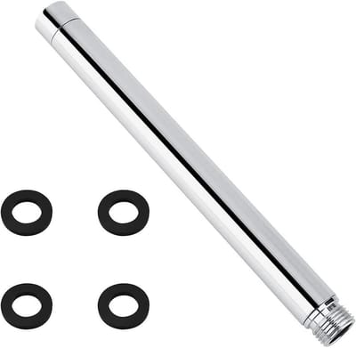 Verstelbare Douchekop Verlengarm 27,5 cm RVS Verlengbuis G1/2 Draad Chroom Doucheaccessoires voor Badkamer en Handdouche