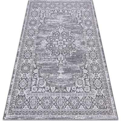 Kleden Rugsx Sisal tapijt SISAL LOFT 21213 Ornament blauw 60x110 cm