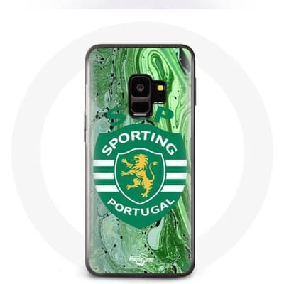 Samsung Galaxy S9 hoesje scp sportieve portugal groene achtergrond