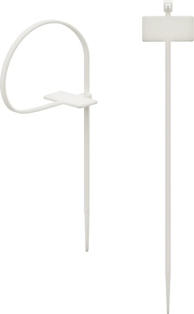 Hama 00221003 Kabelbinder mit Beschriftungsfeld, 98 mm, Natur, 25 Stück Kabelbinder 100 mm 24 mm Beige 25 stuk(s)