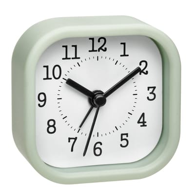TFA wekker/reiswekker - alarmklok - mintgroen - 5 cm - kunststof