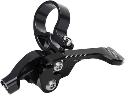 Fietslift Zadelpen Controller - Paalschakelaar Fiets - Stabiele Beweging - CNC Bewerkte Aluminium - 22 mm Diameter - Zwart