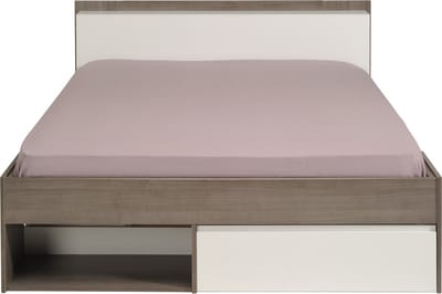 Parisot tweepersoonsbed Most Grijs - 140x200 - compleet met bedbodem