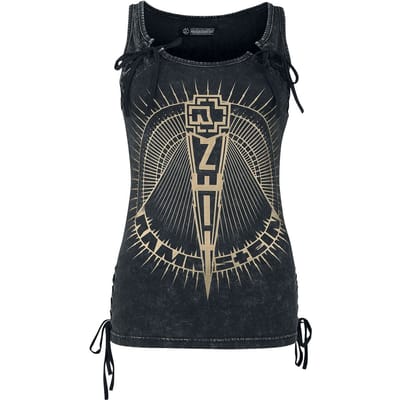 Rammstein Top - S tot 5XL - voor Vrouwen - donkergrijs