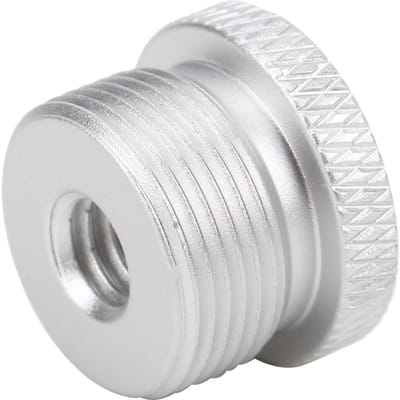 Microfoonstandaardadapter 14 inch vrouwelijk naar 58 inch mannelijk schroefdraadadapter voor cameramonitor gray