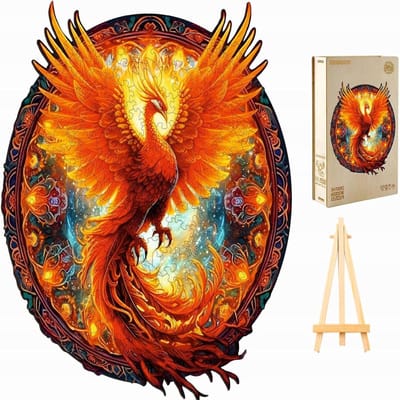 Houten Puzzel Mandala - Legpuzzel Volwassenen - Ontspannende Momenten - Dierenvorm Puzzelstukjes - 378 x 35 cm - Phoenix X