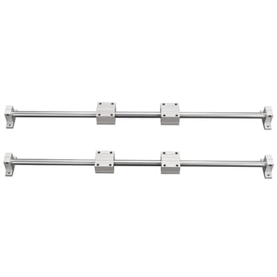 Lineaire geleiding - Lineaire rail - Geleidingsrail set - Lineaire lagers - Aluminium - Soepel - Hoge draagkracht - Nauwkeurig - CNC - 1000mm - 10-delig - Zilver
