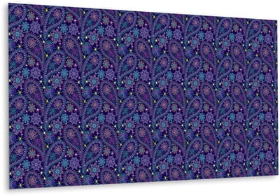 Tulup PVC Wandpaneel - Paisley-Patroon Vinyl Wandpaneel - 100 cm x 50 cm - Veelkleurig PVC Wandpaneel - 1 stuk - PVC Muurpaneel - Mozaïek Wandpaneel - Wandpaneel Zelfklevend - Plaktegels Keuken en Badkamer