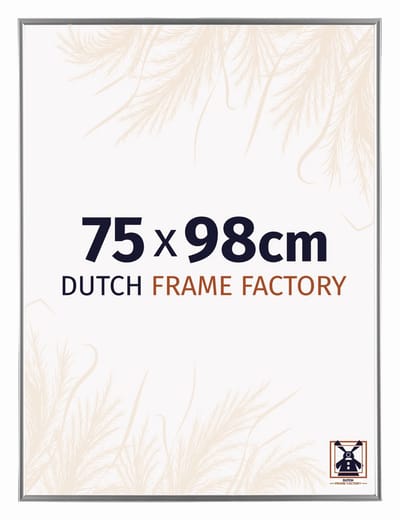 Fotolijst 75x98 cm - Kunststof - Zilver Hoogglans - Easy