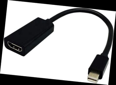 *** Mini Displayport naar HDMI adapter converter - zwart - van Heble® ***