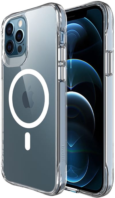 Buddi Core - Hoesje Geschikt voor Apple iPhone 12 / 12 Pro - Compatibel met MagSafe - Back Cover met Magneet - Doorzichtige Telefoonhoes - Beschermhoes - Transparant