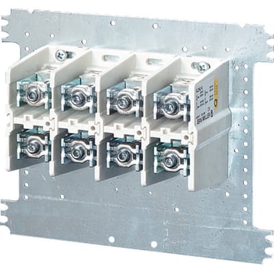 Hensel 400A stroomklem met montageplaat - 25-240mm Koper/Aluminium 4 polen - Mi VE 240