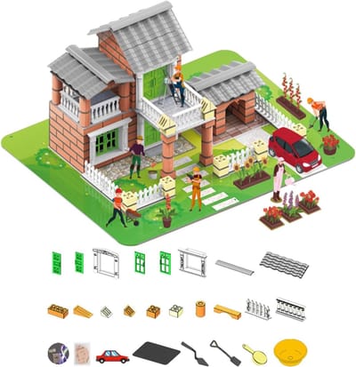 Modelhuis - Architectuur Model Speelgoed Puzzel - Doe-het-zelf Klein Huis Bouwpakket,Voor Jongens Meisjes Tieners Studenten Woondecoratie Boekenplank Nachttafel Studentenkamer Appartement Woonkamer