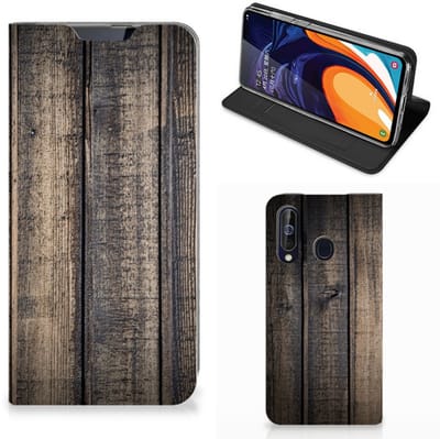Samsung Galaxy A60 Book Wallet Case Steigerhout
