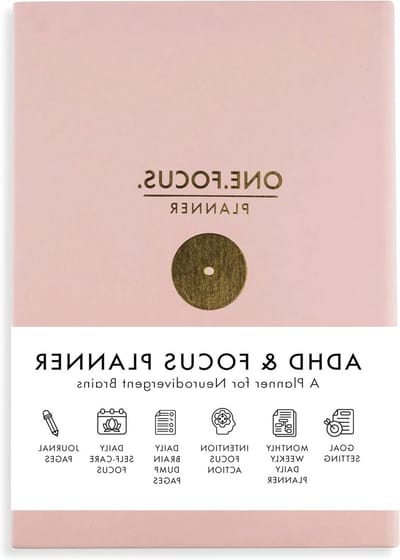 Productiviteitsplanner - ADHD planner Dagelijkse planner - Persoonlijke groei - 7 unieke indelingen - A5 formaat - Roze
