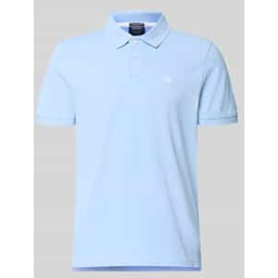 regular fit poloshirt met labelstitching