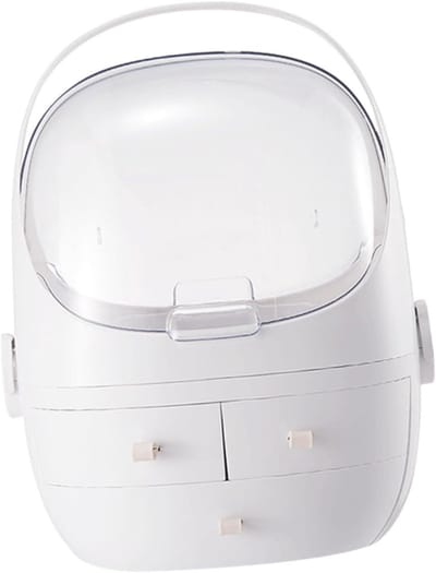 Make-up Organizer - Cosmetica Opberg - Bureau Organiseren - Afsluitbare Lade - 325 cm - Wit