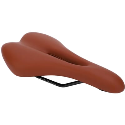 Mountainbike Zadel Verdikken Hol Fietszadel Schokbestendig Fietsen Zacht Kussen(Bruin ) brown