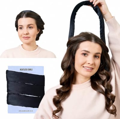 Hitteloze Krulspelden Haarkrulband voor Lang en Medium Haar - 100% Zijden Krulhaar zonder Warmte