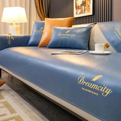 Waterdichte leren bankhoes moderne bankkussen hoes bank handdoek antislip beschermer antislip achterkant handdoek voor woonkamer 90x70cm 1pcs