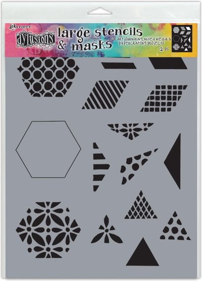 Ranger - Dylusions stencil - 1 1/2 inch quilt small