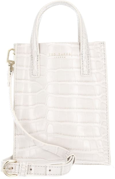 Ted Baker schoudertas Wenissa Croc Effect Mini Icon Bag Ivory crème