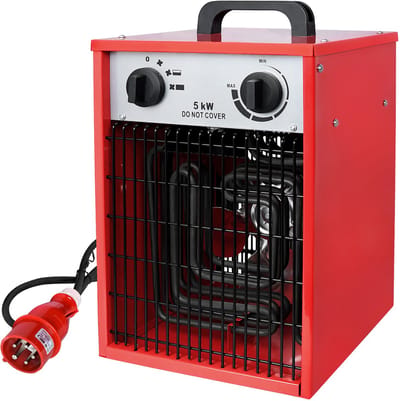 5000W elektrische ventilatorkachel met 4 warmtestanden, elektrische tuinradiator met ventilator, draagbare elektrische kachel voor thuis en industrieel gebruik NAIZY