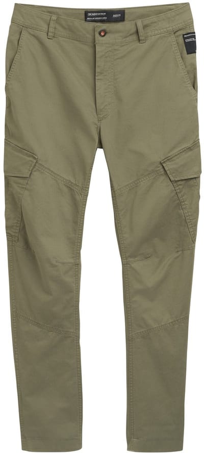 Tom Tailor Denim - Regular tapered cargobroek - Maat M - Dusty Olive Green
