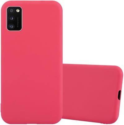 Cadorabo Hoesje geschikt voor Samsung Galaxy A41 in CANDY ROOD - Beschermhoes gemaakt van flexibel TPU silicone Case Cover