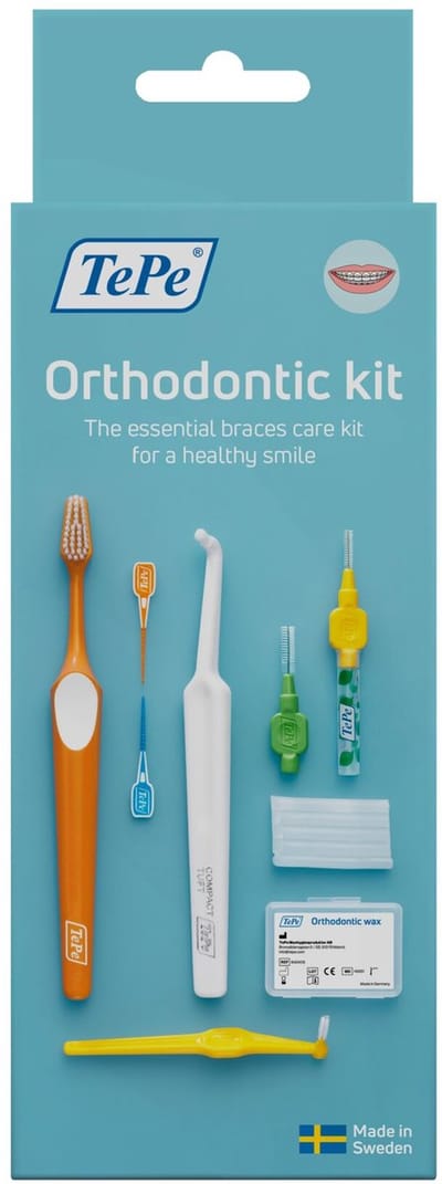 TePe Orthodontie Kit - Complete Reinigingsset voor Beugels (10 producten)