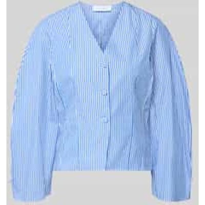 Blouse met V-hals en Knoopsluiting