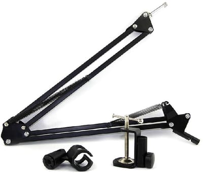Dailygoods- Microfoonarm Verstelbaar - Microfoonstandaard Bureau - Microfoonstandaard Tafel - Schaararmstandaard - Stalen Frame - Duurzaam en Flexibel