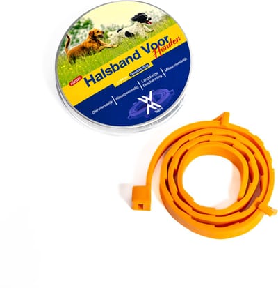 TeekShield Halsband - Hond/Puppy - Oranje - Comfortabele Siliconen Halsband in Verstelbaar Design