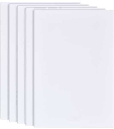 Dailygoods- Schuimplaten 5 stuks - 30 x 20 cm - 6 mm dik - PVC-schuimplaat - Knutselmateriaal voor kinderen - Creatieve projecten