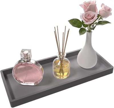 Thijox - Badplank 4,5 x 12,5 cm Siliconen Zeepdispenser - Antislip Organizer voor Keukenspoelbak en Bad - Gemakkelijk te Reinigen - Voor Parfum, Kaars