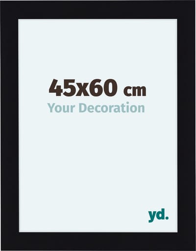 Your Decoration - Fotolijst 45x60 cm - MDF - Zwart Hoogglans - Como